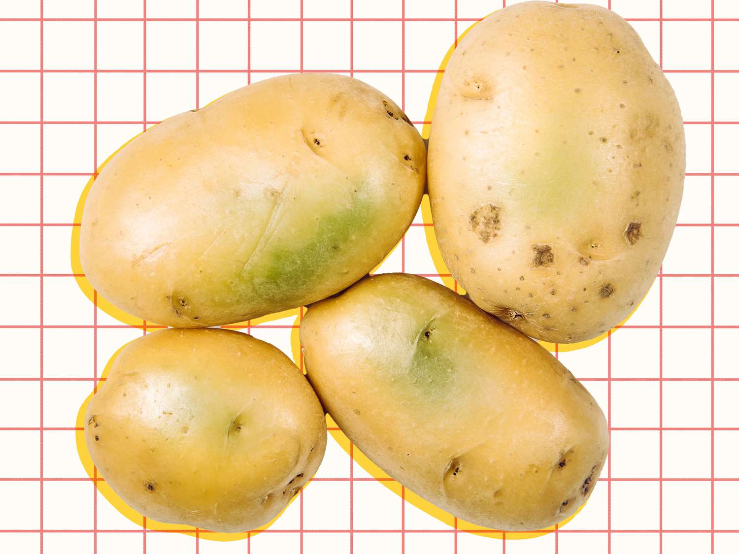 Green potatoes graphic