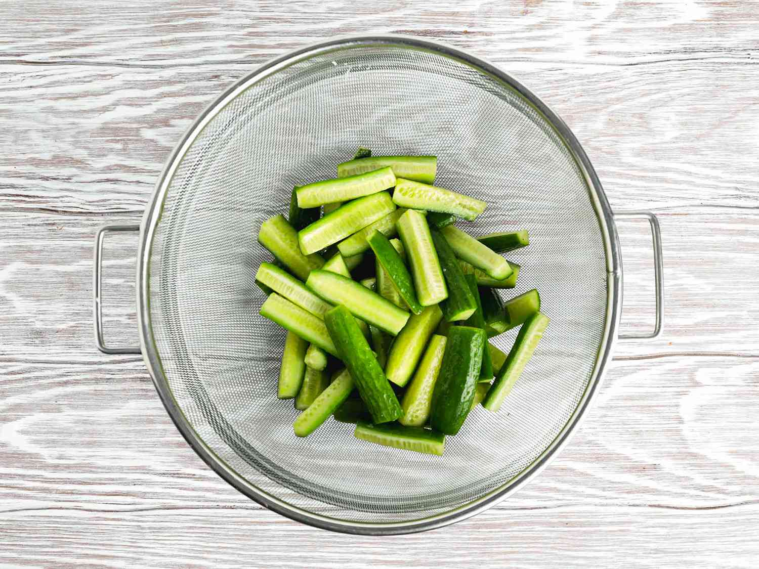 salted cucumbers