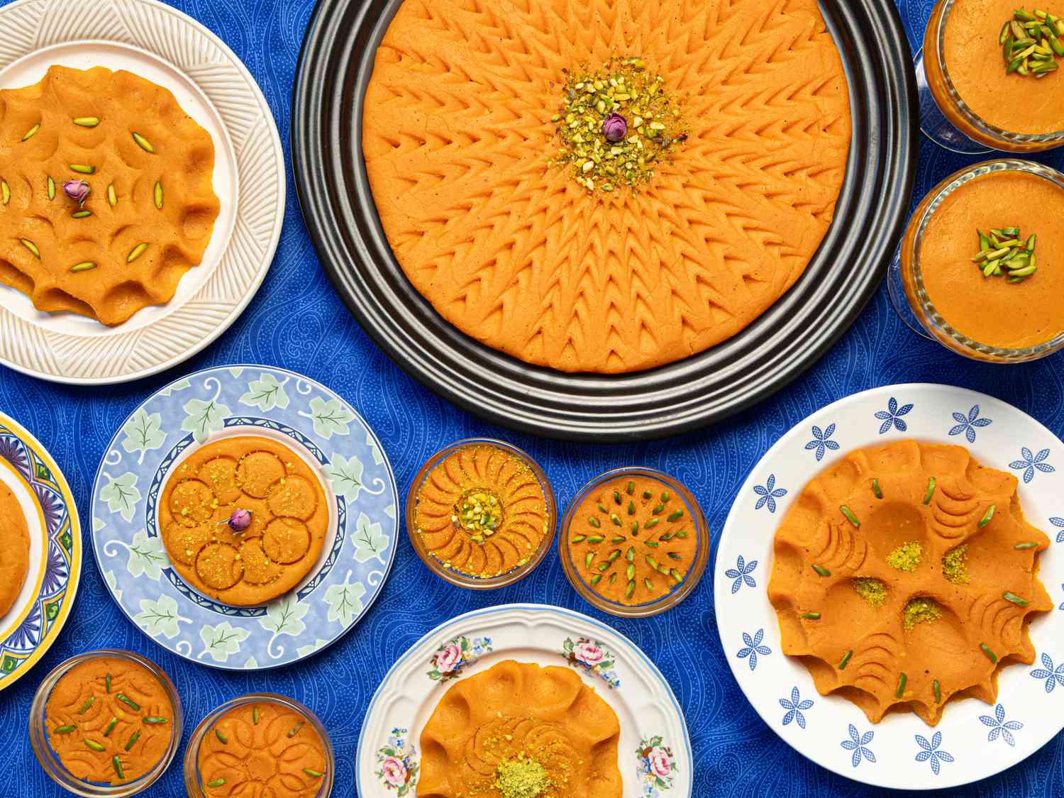 Overhead view of Carrot Halva 