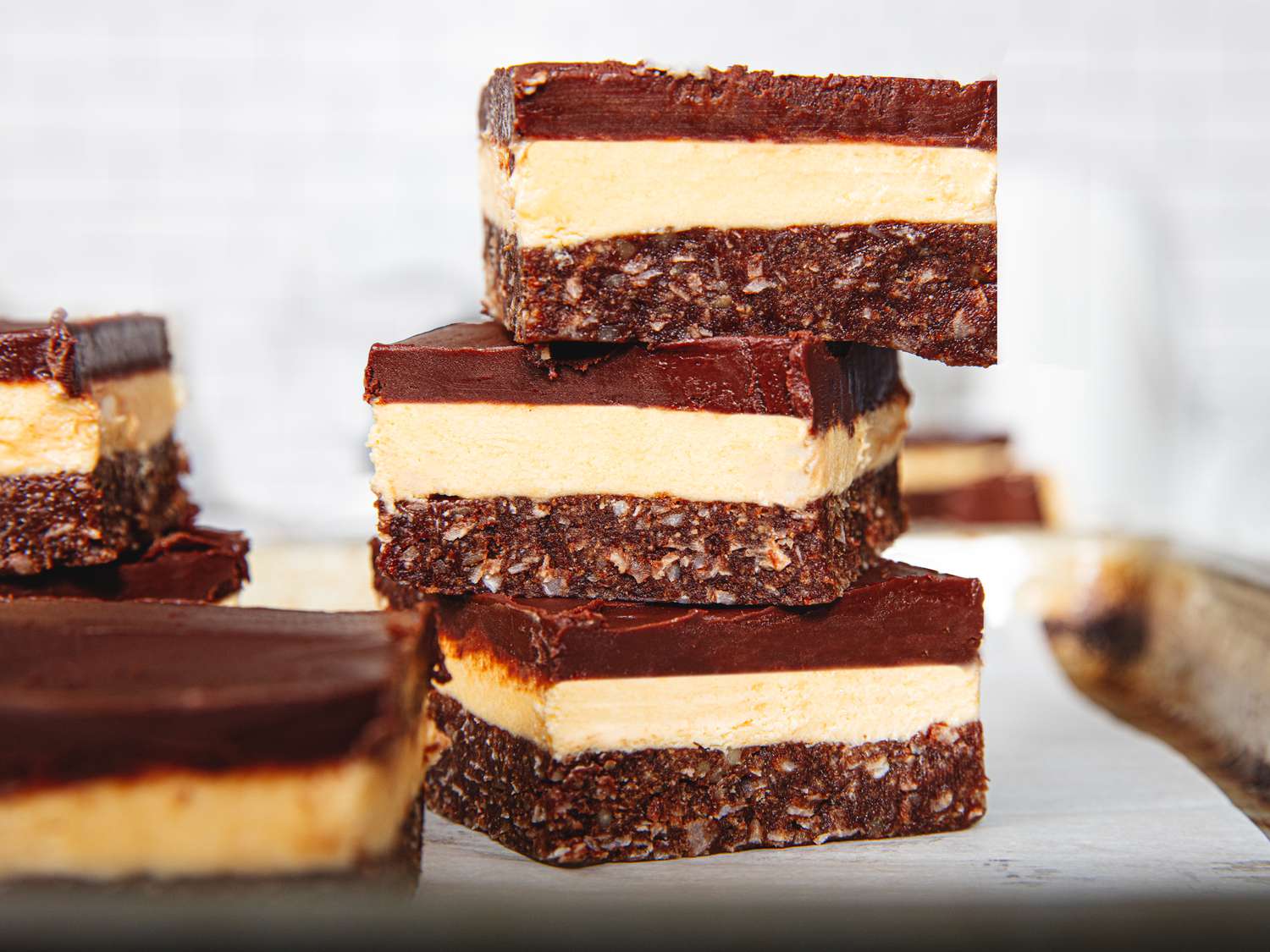 Side view of nanaimo Bars