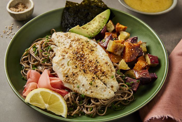 Miso Alaska Sole & Yuzu Soba Noodle Bowl